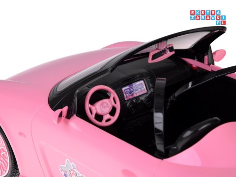 [RC0713] Zdalnie Sterowany Samochód Różowy Cabrio Duże Auto ze Światłami