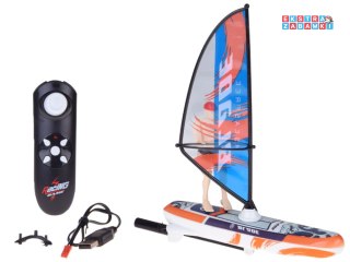 [RC0740 NI] Zdalnie sterowany świecący Windsurfer pływający na pilota