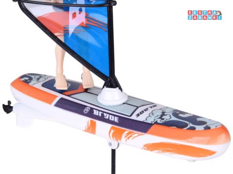 [RC0740 NI] Zdalnie sterowany świecący Windsurfer pływający na pilota