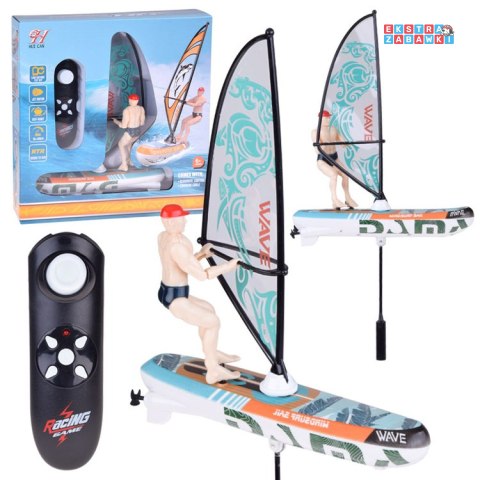 [RC0740 ZI] Zdalnie sterowany świecący Windsurfer pływający na pilota