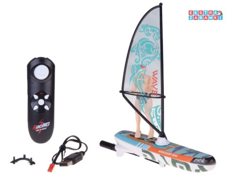 [RC0740 ZI] Zdalnie sterowany świecący Windsurfer pływający na pilota