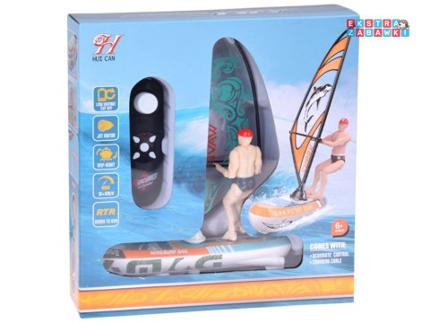 [RC0740 ZI] Zdalnie sterowany świecący Windsurfer pływający na pilota
