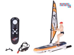 [RC0740 ZO] Zdalnie sterowany świecący Windsurfer pływający na pilota