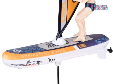 [RC0740 ZO] Zdalnie sterowany świecący Windsurfer pływający na pilota