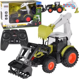 Zdalnie sterowany traktor Koparko-ładowarka spychacz na pilota RC0718