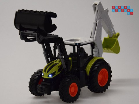 Zdalnie sterowany traktor Koparko-ładowarka spychacz na pilota RC0718