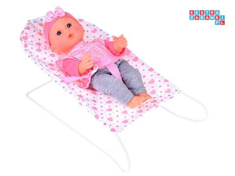 [ ZA5916] Zestaw Deluxe Lalka Bobas Wózek Łóżeczko Mata z akcesoriami 17 el.