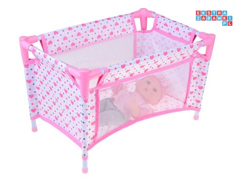 [ ZA5916] Zestaw Deluxe Lalka Bobas Wózek Łóżeczko Mata z akcesoriami 17 el.