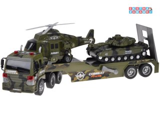 [ZA5684] Zestaw wojskowy transport ciężarówka czołg helikopter światła dźwięk