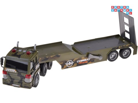 [ ZA5684 ] Zestaw Wojskowy Transport Ciężarówka Czołg Helikopter Światła Dźwięk