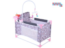 [ ZA5918 ] Zestaw dla Lalek 2w1 Łóżeczko i Krzesełko do karmienia Sweet Dream