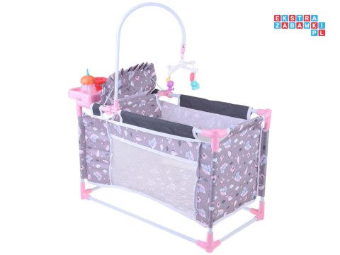 [ ZA5918 ] Zestaw dla Lalek 2w1 Łóżeczko i Krzesełko do karmienia Sweet Dream