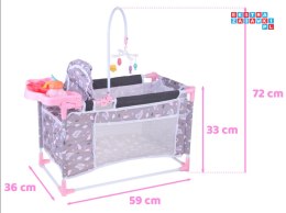 [ZA5918] Zestaw dla lalek 2w1 łóżeczko i krzesełko do karmienia Sweet Dream