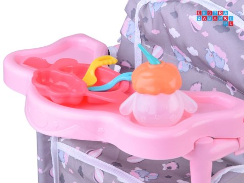 [ ZA5918 ] Zestaw dla Lalek 2w1 Łóżeczko i Krzesełko do karmienia Sweet Dream