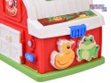 Interaktywny domek edukacyjny farma klocki odgłosy zwierząt sorter ZA5956