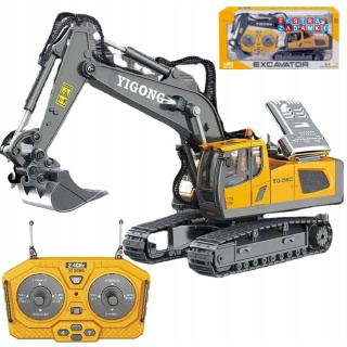 [BC1038] YIGONG Koparka gąsienicowa zdalnie sterowana RC z pilotem 2.4GHz skala 1:18