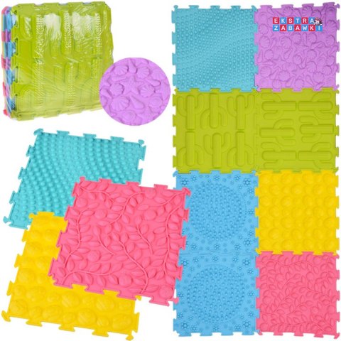 [ZA5862] Mata sensoryczna typu Puzzle gumowe 8 szt rozwój i zabawa