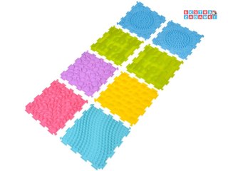 [ZA5862] Mata sensoryczna typu Puzzle gumowe 8 szt rozwój i zabawa