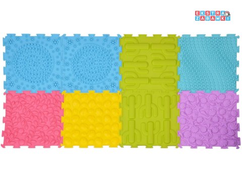 [ZA5862] Mata sensoryczna typu Puzzle gumowe 8 szt rozwój i zabawa