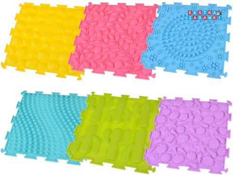 [ZA5862] Mata sensoryczna typu Puzzle gumowe 8 szt rozwój i zabawa