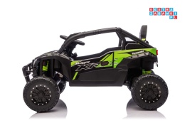 [JS330] Buggy Kawasaki TERYX KRX1000 na akumulator 4x4 (2x20W i 2x45W) 24V/5Ah EVA Bluetooth LED pilot - czarno-zielony