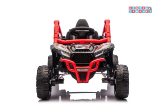 Czerwone Kawasaki TERYX KRX1000 buggy na akumulator 4x4 - czerwony, 2x20W i 2x45W, 24V/5Ah, EVA, Bluetooth, LED, pilot [JS330]