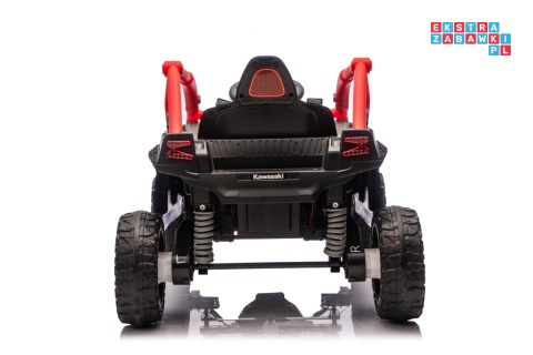 [JS330] Buggy Kawasaki TERYX KRX1000 na akumulator 4x4 (2x20W i 2x45W) 24V/5Ah EVA Bluetooth LED pilot - czerwony