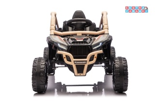Kawasaki TERYX KRX1000 buggy na akumulator 4x4 - beżowy, 2x20W i 2x45W, 24V/5Ah, EVA, Bluetooth, LED, pilot [JS330]