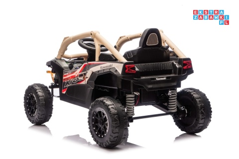 [JS330] Buggy Kawasaki TERYX KRX1000 na akumulator 4x4 (2x20W i 2x45W) 24V/5Ah EVA Bluetooth LED pilot - beżowy