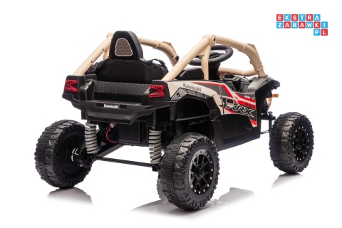 [JS330] Buggy Kawasaki TERYX KRX1000 na akumulator 4x4 (2x20W i 2x45W) 24V/5Ah EVA Bluetooth LED pilot - beżowy