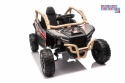 [JS330] Buggy Kawasaki TERYX KRX1000 na akumulator 4x4 (2x20W i 2x45W) 24V/5Ah EVA Bluetooth LED pilot - beżowy