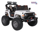 [SX2539] Terenowy Extreme Sport na akumulator 4x4 960W 24V/7Ah Bluetooth EVA ekoskóra LED - biały