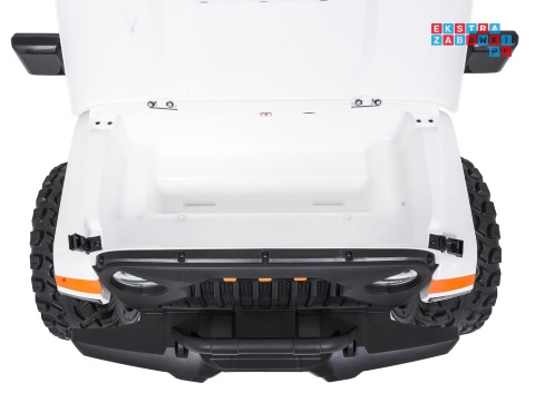 [SX2539] Terenowy Extreme Sport na akumulator 4x4 960W 24V/7Ah Bluetooth EVA ekoskóra LED - biały