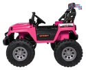 [SX2539] Terenowy Extreme Sport na akumulator 4x4 960W 24V/7Ah Bluetooth EVA ekoskóra LED - różowy