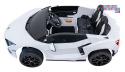 [A500] Lamborghini Revuelto XL dwuosobowe na akumulator 4x200W 24V/7Ah EVA Bluetooth ekoskóra pilot - biały