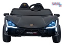 [A500] Lamborghini Revuelto XL dwuosobowe na akumulator 4x200W 24V/7Ah EVA Bluetooth ekoskóra pilot - czarny
