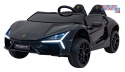 [A500] Lamborghini Revuelto XL dwuosobowe na akumulator 4x200W 24V/7Ah EVA Bluetooth ekoskóra pilot - czarny