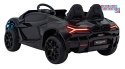 [A500] Lamborghini Revuelto XL dwuosobowe na akumulator 4x200W 24V/7Ah EVA Bluetooth ekoskóra pilot - czarny