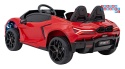 [A500] Lamborghini Revuelto XL dwuosobowe na akumulator 4x200W 24V/7Ah EVA Bluetooth ekoskóra pilot - czerwony