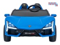 [A500] Lamborghini Revuelto XL dwuosobowe na akumulator 4x200W 24V/7Ah EVA Bluetooth ekoskóra pilot - niebieski