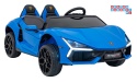 [A500] Lamborghini Revuelto XL dwuosobowe na akumulator 4x200W 24V/7Ah EVA Bluetooth ekoskóra pilot - niebieski