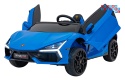 [A500] Lamborghini Revuelto XL dwuosobowe na akumulator 4x200W 24V/7Ah EVA Bluetooth ekoskóra pilot - niebieski