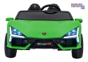 [A500] Lamborghini Revuelto XL dwuosobowe na akumulator 4x200W 24V/7Ah EVA Bluetooth ekoskóra pilot - zielony
