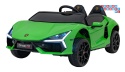 [A500] Lamborghini Revuelto XL dwuosobowe na akumulator 4x200W 24V/7Ah EVA Bluetooth ekoskóra pilot - zielony