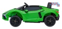[A500] Lamborghini Revuelto XL dwuosobowe na akumulator 4x200W 24V/7Ah EVA Bluetooth ekoskóra pilot - zielony