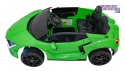 [A500] Lamborghini Revuelto XL dwuosobowe na akumulator 4x200W 24V/7Ah EVA Bluetooth ekoskóra pilot - zielony