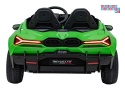 [A500] Lamborghini Revuelto XL dwuosobowe na akumulator 4x200W 24V/7Ah EVA Bluetooth ekoskóra pilot - zielony