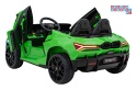 [A500] Lamborghini Revuelto XL dwuosobowe na akumulator 4x200W 24V/7Ah EVA Bluetooth ekoskóra pilot - zielony