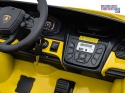 [A500] Lamborghini Revuelto XL dwuosobowe na akumulator 4x200W 24V/7Ah EVA Bluetooth ekoskóra pilot - żółty