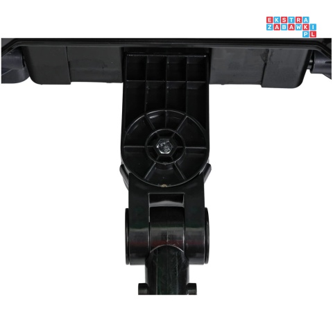 [JS3158B] Mega traktor D68 2x200W 24V/7Ah z łyżką i przyczepką ekoskóra, pilot, LED - czerwony